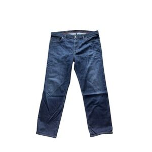 Alberto Pipe Regular Slim Fit Jeans Men Size 38x26.5 Altered‎ Dark Denim Stretch